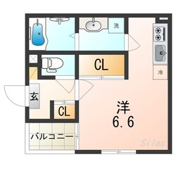 ハーモニーテラス北加賀屋の物件間取画像